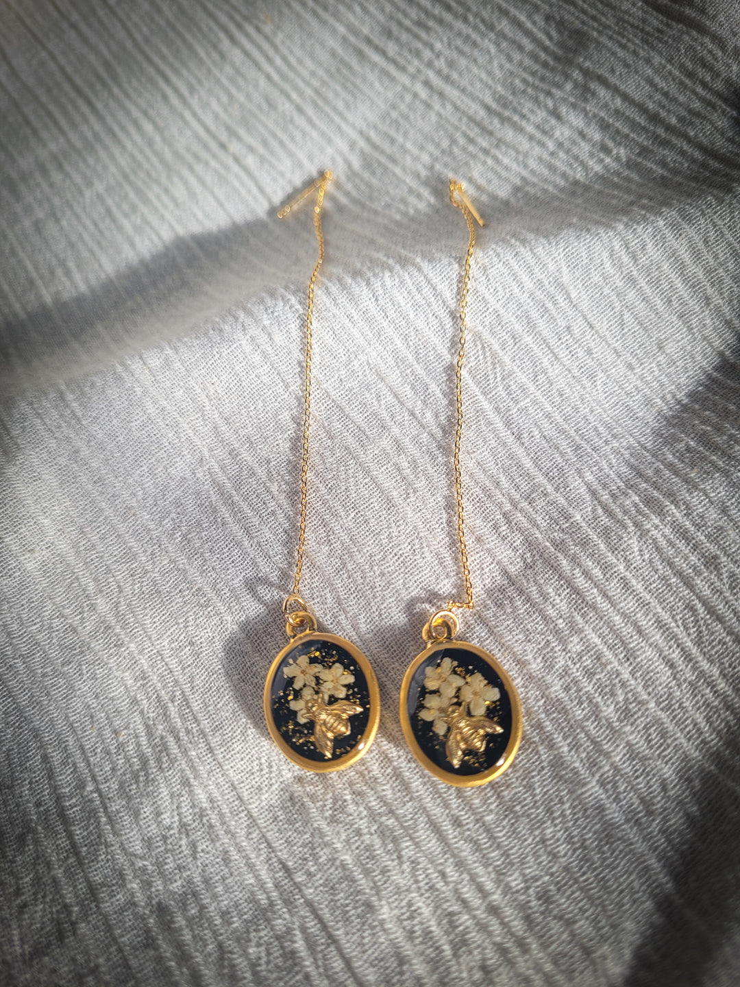 Cute Bee Threader Earrings